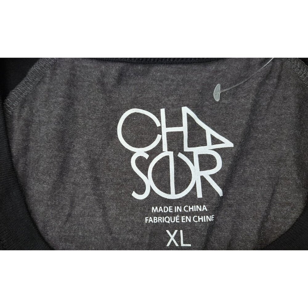 Chaser Baseball Raglan Shirt Black Grey All The Good Things Women XL Graphic - Picture 4 of 6